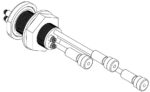 Dual Sensor with Shutter Feedthrough, 1″ Bolt, UT